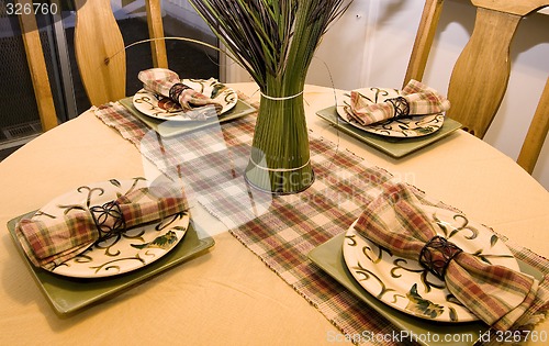 Image of Close up on a Decorated Dinner Table