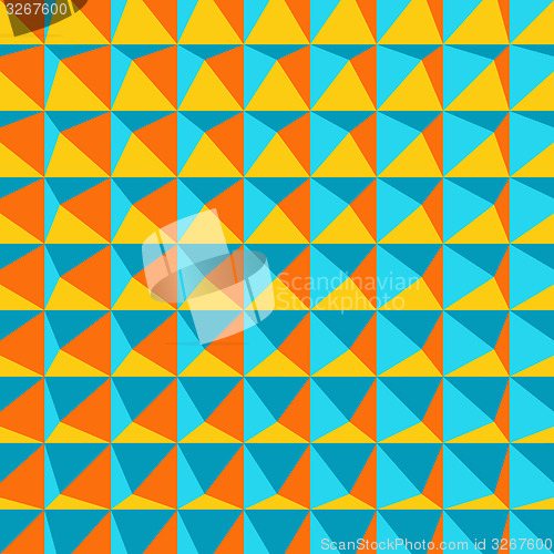 Image of Abstract 3d geometric pattern. Polygonal background. 