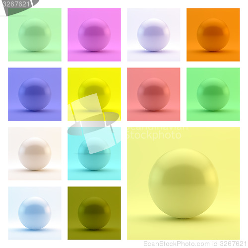 Image of Sphere. 3d vector template. Abstract illustration.