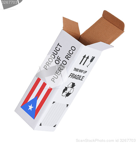 Image of Concept of export - Product of Puerto Rico