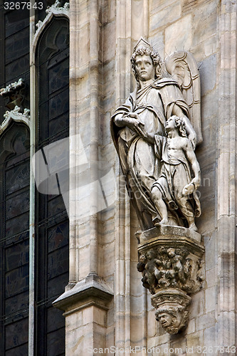 Image of angel and child