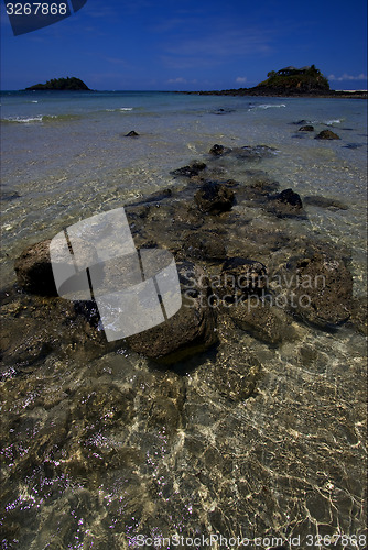 Image of rocks in water