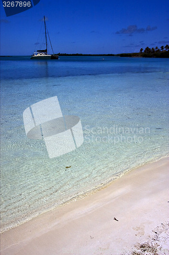 Image of boat in the lagoon