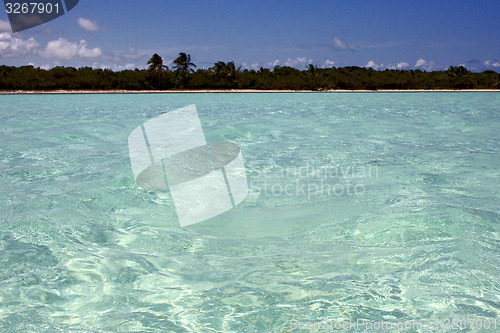 Image of light blue in sian kaan