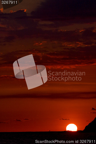 Image of red sunset