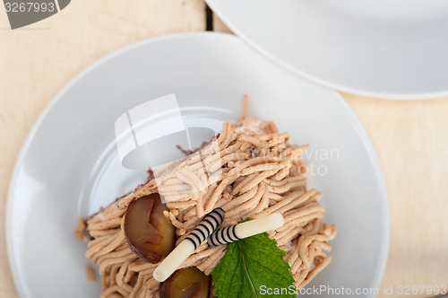 Image of chestnut cream cake dessert