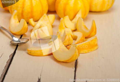 Image of fresh yellow pumpkin