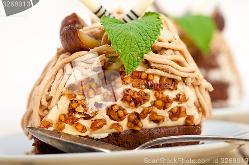 Image of chestnut cream cake dessert