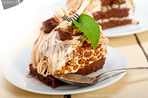 Image of chestnut cream cake dessert