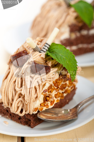 Image of chestnut cream cake dessert