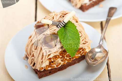 Image of chestnut cream cake dessert