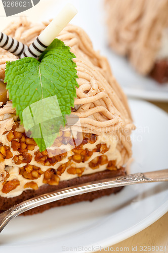 Image of chestnut cream cake dessert