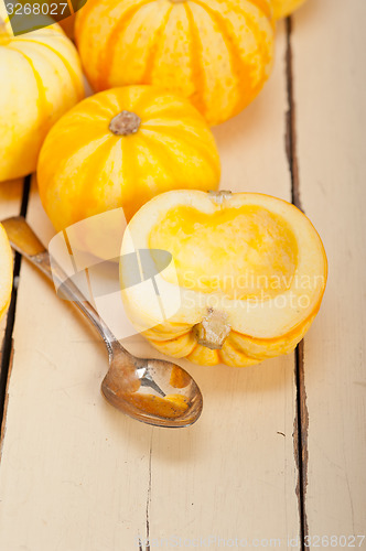 Image of fresh yellow pumpkin