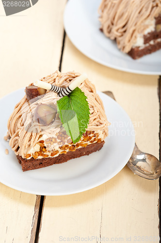 Image of chestnut cream cake dessert