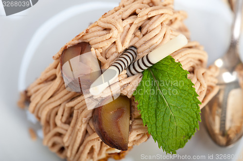 Image of chestnut cream cake dessert