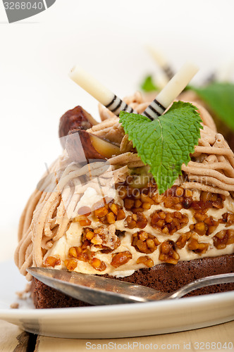 Image of chestnut cream cake dessert