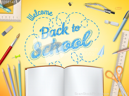 Image of Back to School background. EPS 10