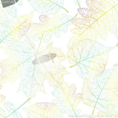 Image of Leaf seamless abstract background. EPS 10