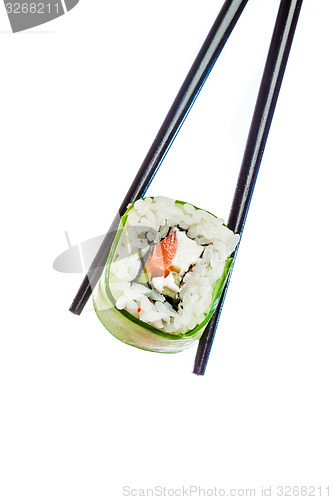 Image of Sushi Roll on a white background