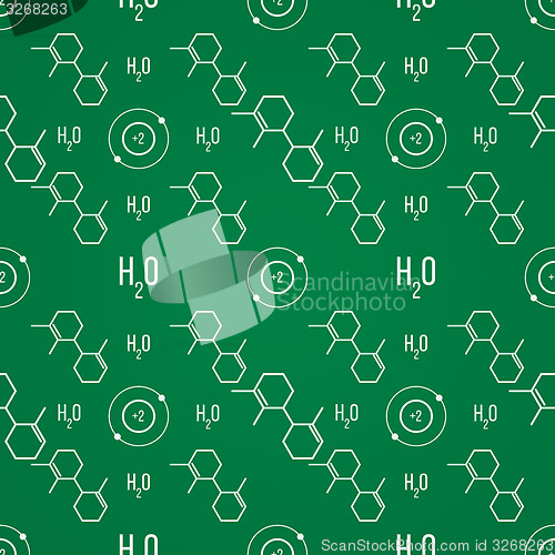 Image of Science seamless background. Vector illustration