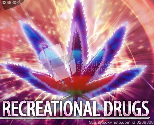 Image of Recreational drugs Abstract concept digital illustration