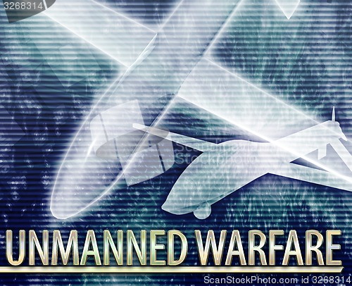 Image of Unmanned warfare Abstract concept digital illustration
