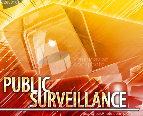 Image of Public surveillance Abstract concept digital illustration