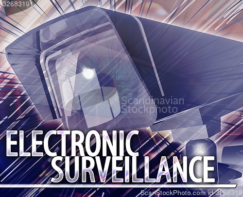 Image of Electronic surveillance Abstract concept digital illustration