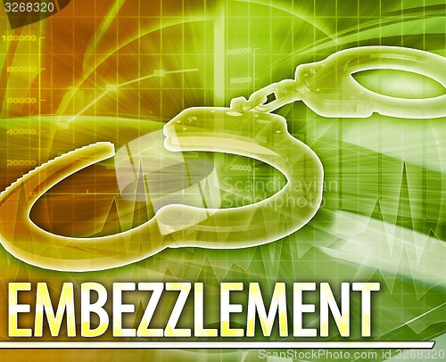 Image of Embezzlement Abstract concept digital illustration