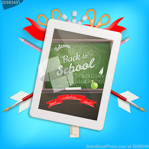 Image of Digital tablet. EPS 10