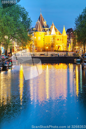 Image of The Waag (Weigh house) in Amsterdam 