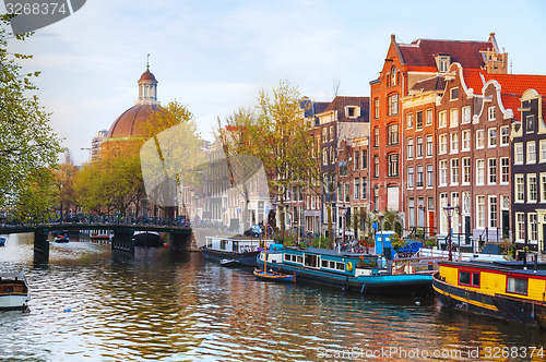 Image of City view of Amsterdam, the Netherlands