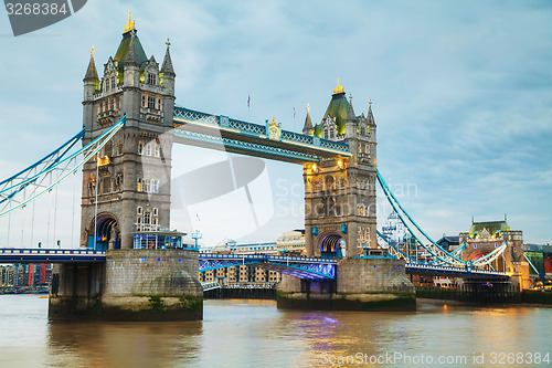 Image of Tower bridge in London, Great Britain