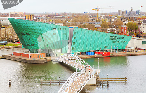 Image of Science Center Nemo building in Amsterdam