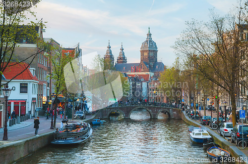 Image of Basilica of Saint Nicholas (Sint-Nicolaasbasiliek) in Amsterdam,