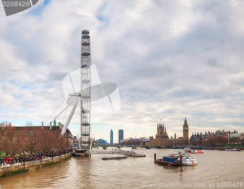 Image of Overview of London with the Coca-Cola London Eye