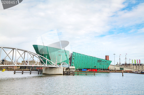 Image of Science Center Nemo building in Amsterdam