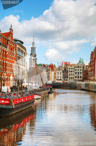 Image of Floating flower market in Amsterdam