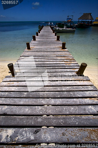 Image of harbor in isla contoy