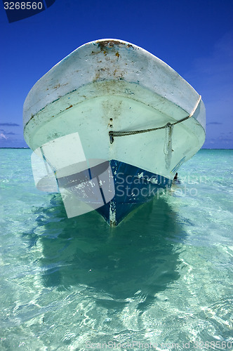 Image of sian kaan and boat in mexico