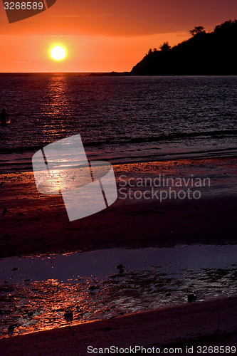 Image of reflex of sunset in madagascar