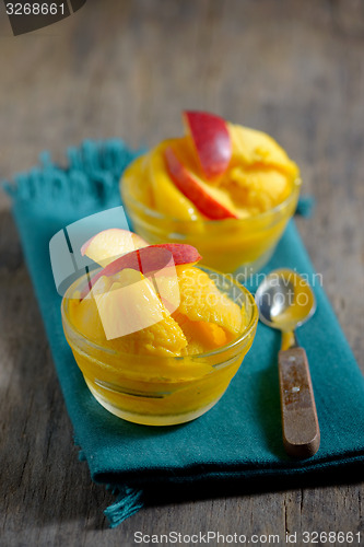 Image of mango sorbet