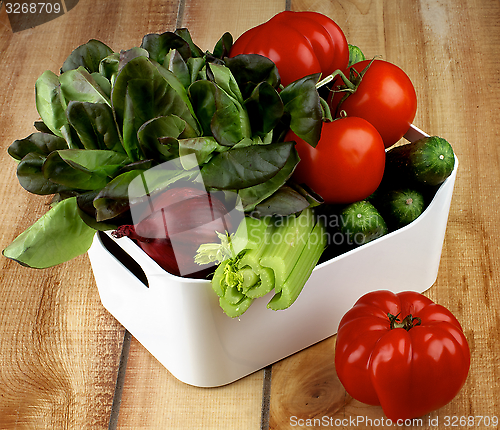 Image of Box with Vegetables