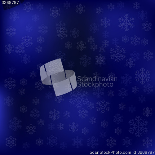 Image of Blue Snow Winter Background