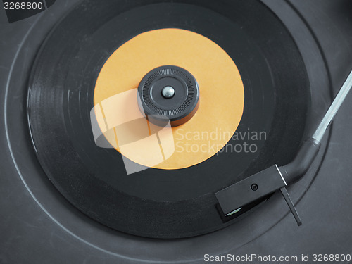 Image of Vinyl record on turntable