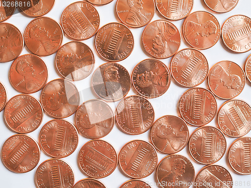 Image of Dollar coins 1 cent