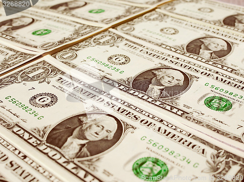 Image of Retro look Dollar notes 1 Dollar