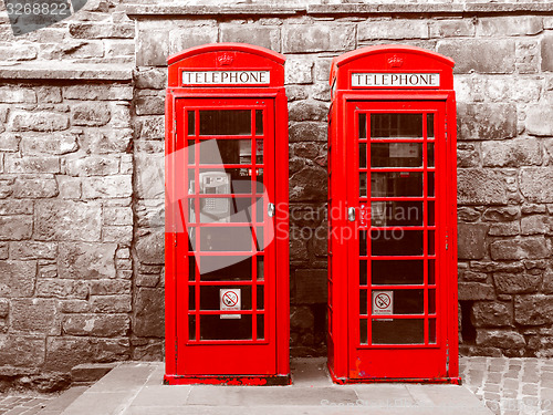 Image of Retro look London telephone box