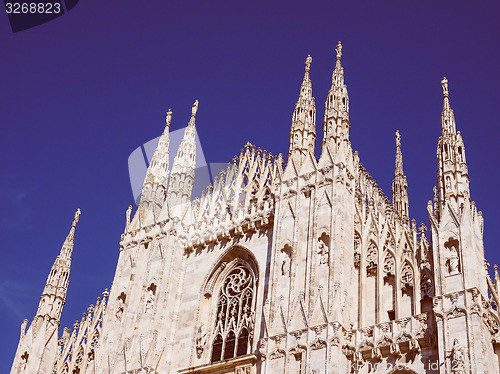 Image of Retro look Milan Cathedral