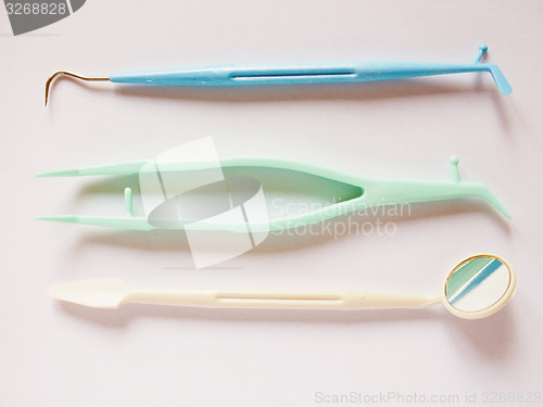 Image of Retro look Dentist tools